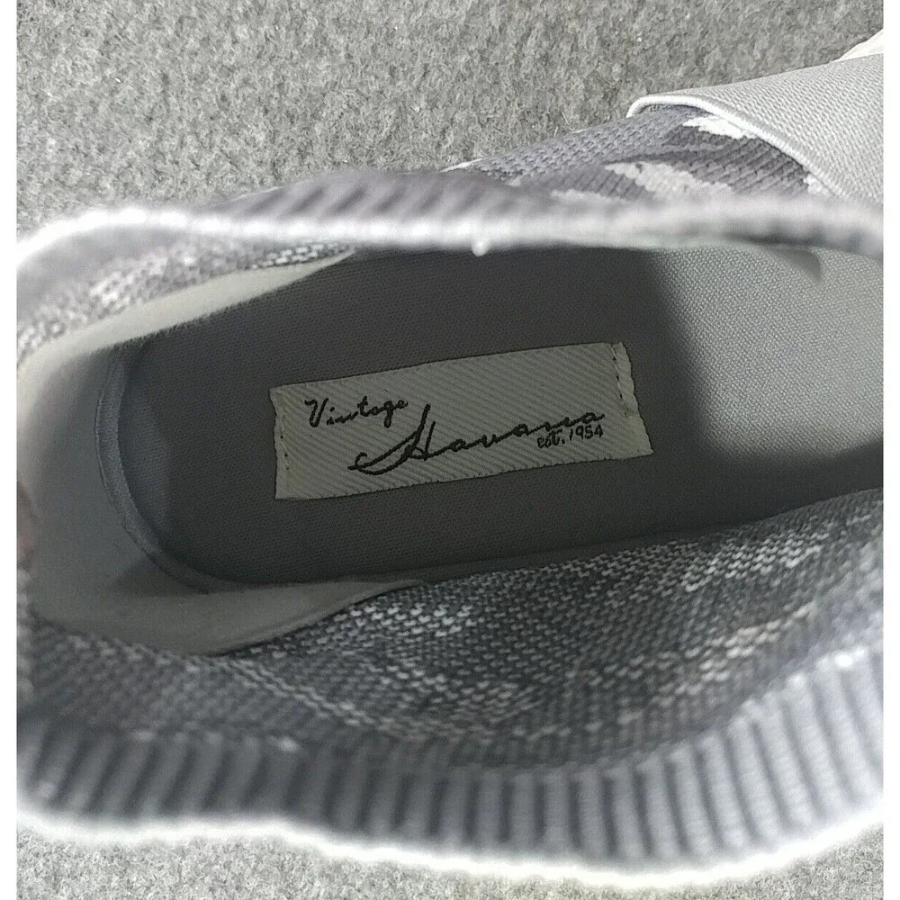 Vintage Havana Jasmine Grey Camo Slip On Shoe Sneaker Size 7